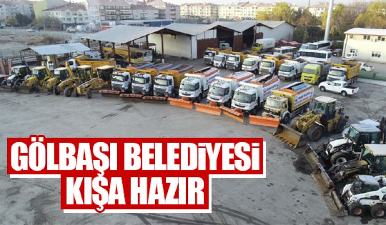 Gölbaşı Belediyesi kış hazırlıkarı tamamladı!