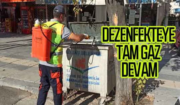 Gölbaşı Belediyesi temizlik ve dezenfekte çalışmalarına devam ediyor…