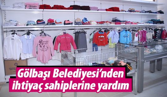 Gölbaşı Belediyesi'dnen yardım