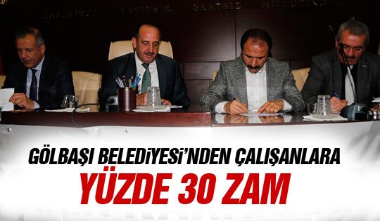 Gölbaşı Belediyesi'nde yeni sözleşmeler imzalandı