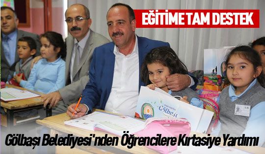 Gölbaşı Belediyesi'nden eğitime tam destek