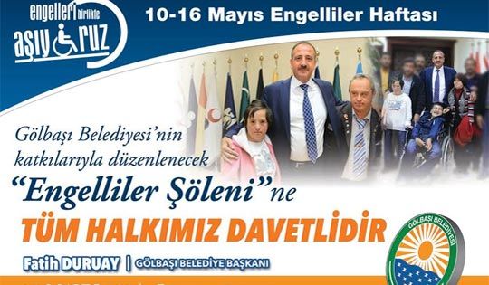 Gölbaşı Belediyesi’nden Engelliler Şöleni