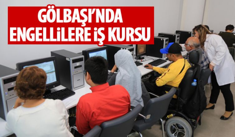 Gölbaşı Belediyesi'nden engellilere kurs