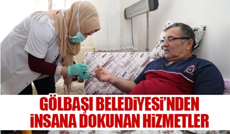 Gölbaşı Belediyesi'nden evde sağlık hizmetleri!