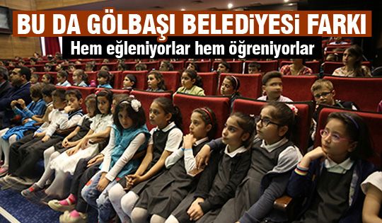 Gölbaşı Belediyesi’nden Öğrencilere Tiyatro İle Çevre Eğitimi