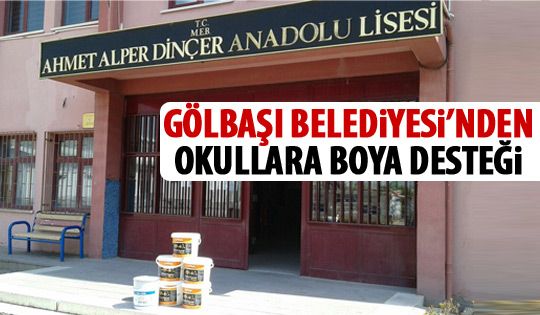 Gölbaşı Belediyesi'nden okullara destek