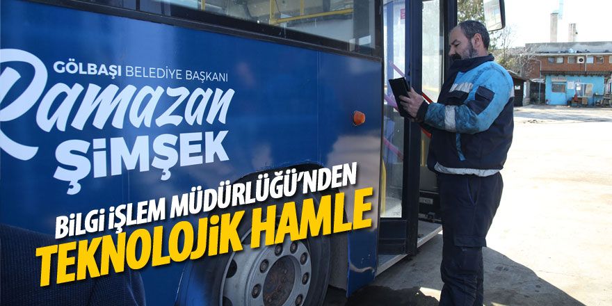 Gölbaşı Belediyesi'nden teknolojik hamle