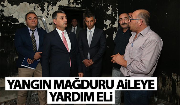 Gölbaşı Belediyesi'nden yangın mağduru aileye destek