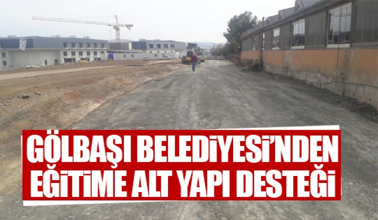 Gölbaşı Belediyesi'nden yol çalışmaları!