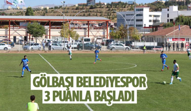 Gölbaşı Belediyespor 3 puanla başladı