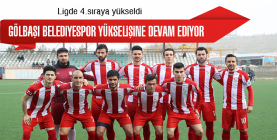 Gölbaşı Belediyespor 4. Sıraya yükseldi