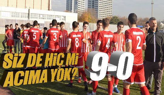 Gölbaşı Belediyespor gol oldu yağdı