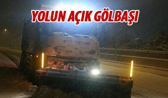 Gölbaşı beyaza büründü