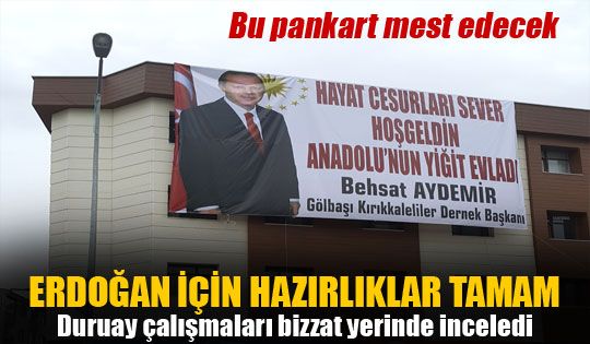 Gölbaşı büyük mitinge hazır