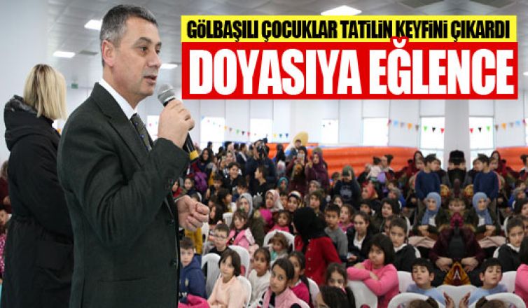 Gölbaşı çocuklar doyasıya eğlendi!