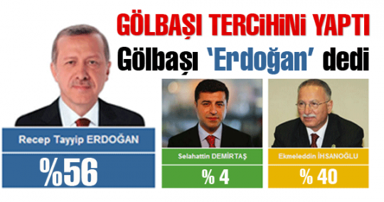 Gölbaşı Erdoğan dedi..