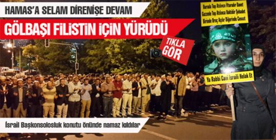 Gölbaşı Filistin için yürüdü