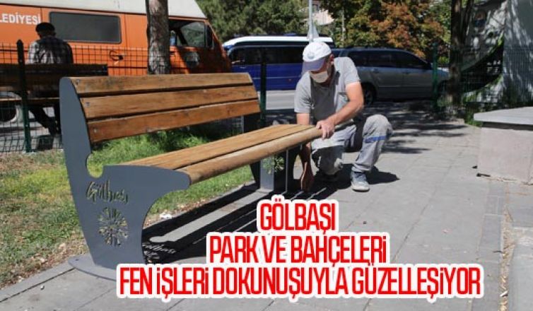 Gölbaşı Park ve Bahçeleri Fen İşleri Dokunuşuyla Güzelleşiyor…