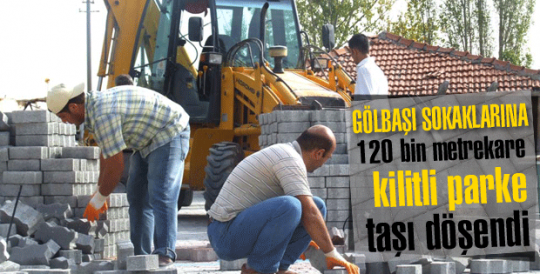 Gölbaşı sokakları kaldırımlarına kavuştu