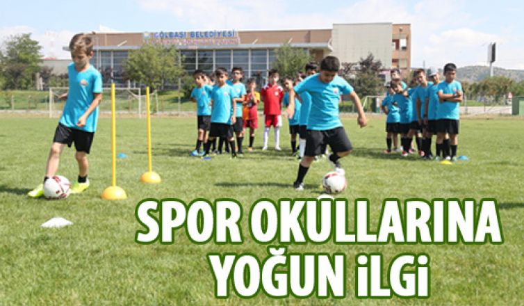 Gölbaşı spor okullarına yoğun ilgi