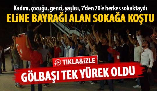 Gölbaşı teröre lanet okudu