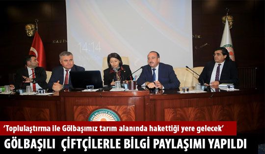 Gölbaşılı Çiftçilerle Bilgi Paylaşımı Yapıldı