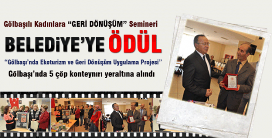 Gölbaşılı kadınlara  “geri dönüşüm” semineri 