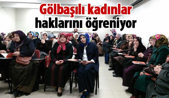 Gölbaşılı kadınlara seminer