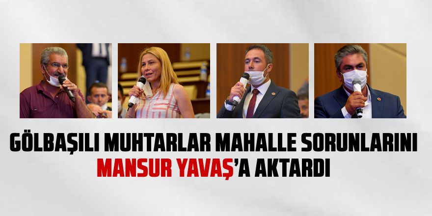 Gölbaşılı muhtarlardan Başkan Yavaş'a ziyaret 