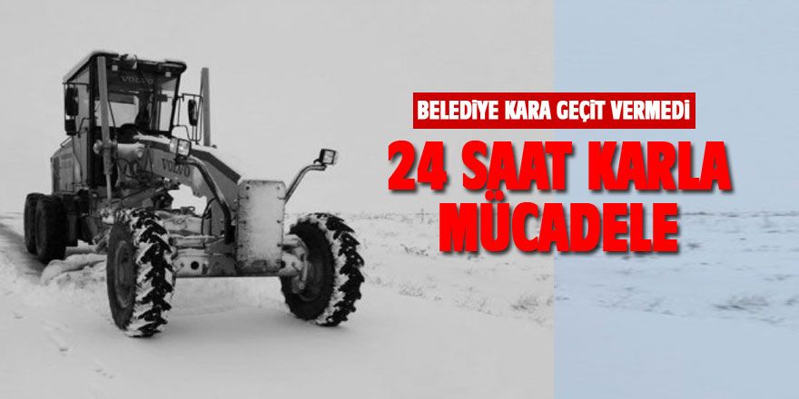 Gölbaşı'nda 24 Saat Karla Mücadele Ediliyor