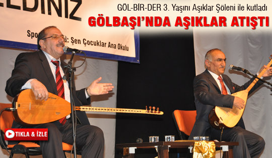 Gölbaşı'nda aşıklar atıştı