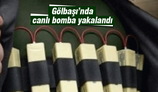 Gölbaşı'nda canlı bomba şüphelisi yakalandı