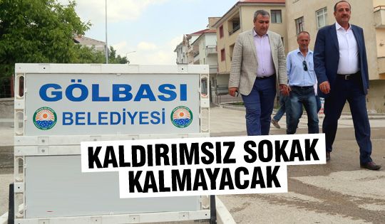 Gölbaşı'nda Kaldırımsız Sokak Kalmayacak