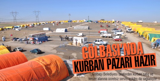 Gölbaşı’nda kurban pazarı hazır