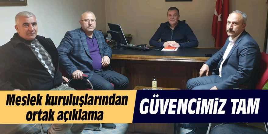 Gölbaşı’nda meslek kuruluşlarından ortak açıklama