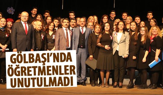 Gölbaşı'nda Öğretmenler Günü kutlandı