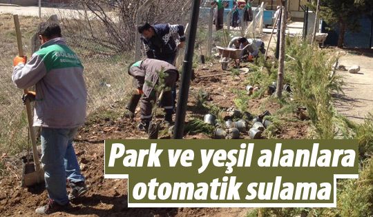 Gölbaşı'nda park ve bahçelere yeni sistem