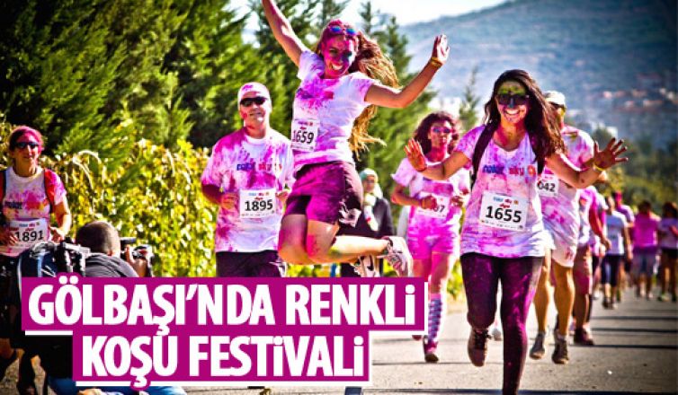 Gölbaşı'nda renkli koşu festivali!