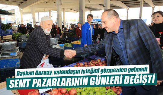 Gölbaşı’nda Semt Pazarlarının Günleri Değişti