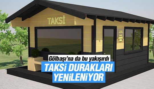 Gölbaşı’nda Taksi Durukları Yenileniyor