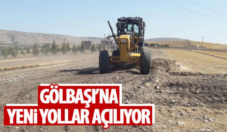 Gölbaşı'nda yol çalışmaları sürüyor