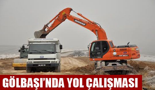 Gölbaşı’nda Yol Çalışması