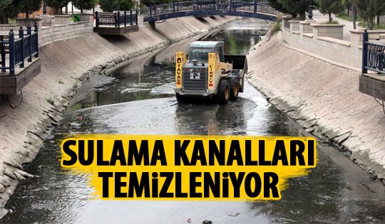 Gölbaşı'ndan sulama kanallarını temizleme çalışmaları başladı