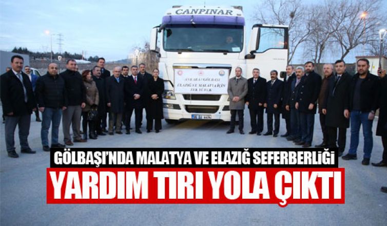 Gölbaşı'ndan yardım tırları yola çıktı!