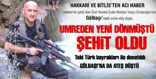 Gölbaşı'nın kalbine ateş düştü... Gölbaşı şehidine ağlıyor...