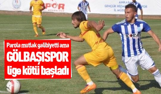 Gölbaşıspor ilk maçta 