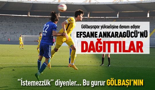 Gölbaşıspor'dan tarihi galibiyet