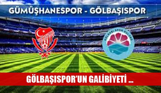 Gölbaşıspor'un Galibiyeti...