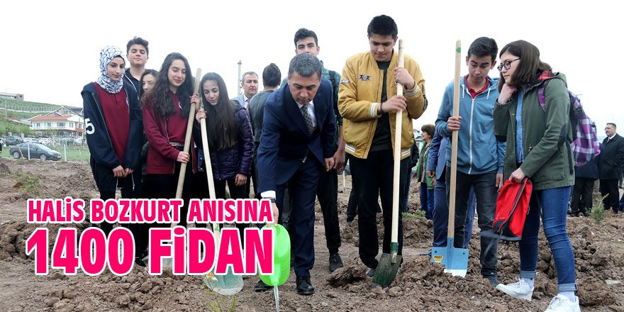 Halis Bozkurt anısına ağaçlandırma alanı