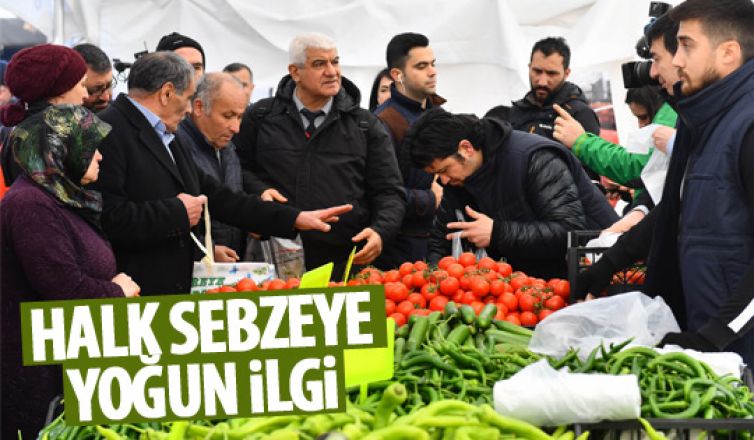 Halk sebzeye yoğun ilgi